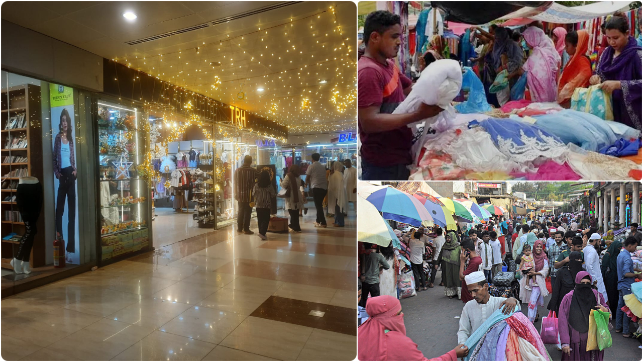 জমে উঠছে ঈদের বাজার, শপিং মলে ভিড় ফুটপাতে হাঁকডাক